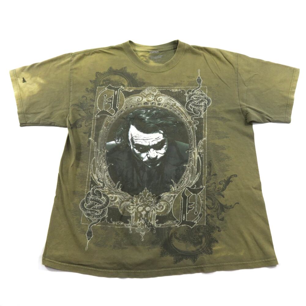 The Dark Knight T-shirt Green Gray Sz XL